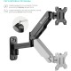 Кронштейн для телевизора Onkron G150 черный 13"-34" макс.8кг настенный поворот и наклон верт.перемещ.