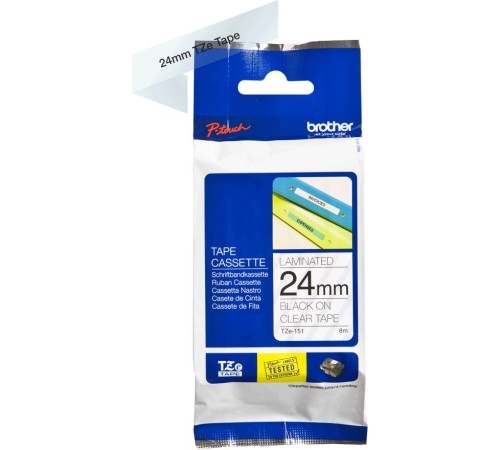 Картридж ленточный Brother TZE-151 TZE151 черный для Brother P-Touch