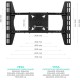 Кронштейн для телевизора Onkron CPRO2L-4 черный 32"-55" макс.154кг потолочный поворот и наклон