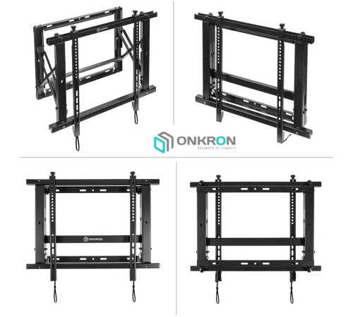 Кронштейн для телевизора Onkron PRO7M черный 40"-70" макс.45кг настенный наклонно-выдвижной