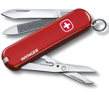 Нож перочинный Victorinox Wenger (0.6423.91) 65мм 7функций красный карт.коробка