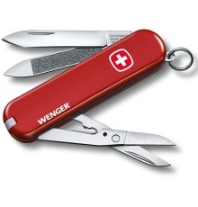 Нож перочинный Victorinox Wenger (0.6423.91) 65мм 7функций красный карт.коробка