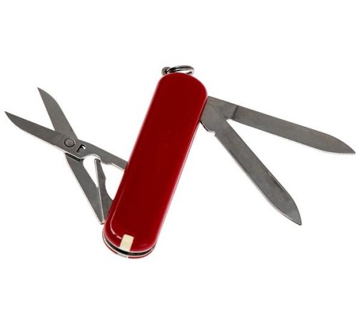 Нож перочинный Victorinox Wenger (0.6423.91) 65мм 7функций красный карт.коробка
