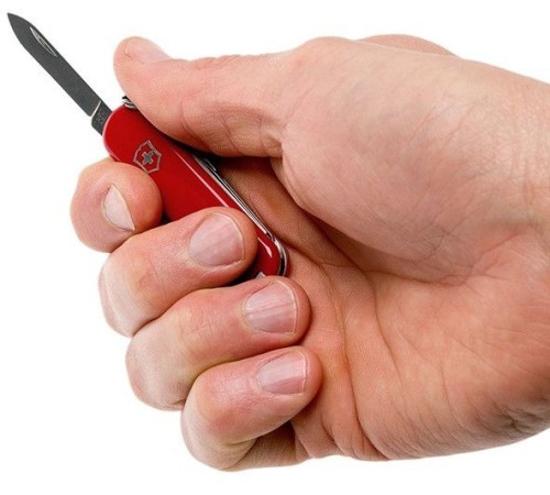 Нож перочинный Victorinox Wenger (0.6423.91) 65мм 7функций красный карт.коробка
