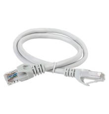 Коммутационный шнур ITK (патч-корд), кат.5Е UTP, 1м, серый (PC01-C5EU-1M)