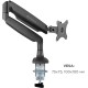 Кронштейн для мониторов Onkron G100 черный 13"-34" макс.9кг настольный поворот и наклон верт.перемещ.