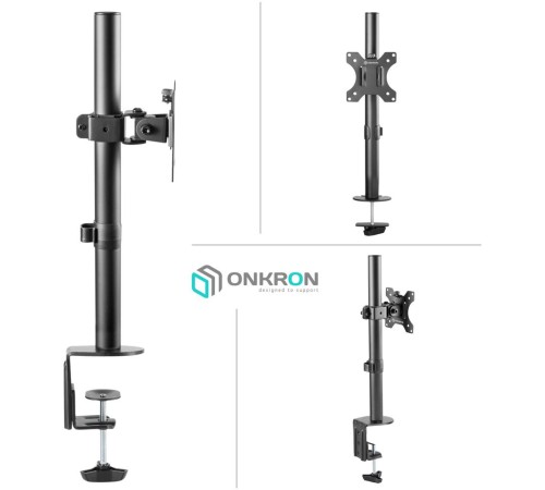 Кронштейн для мониторов Onkron D101E черный 13"-34" макс.10кг настольный поворот и наклон
