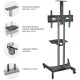 Подставка для телевизора Onkron TS1551 черный 40"-70" макс.60.5кг напольный мобильный