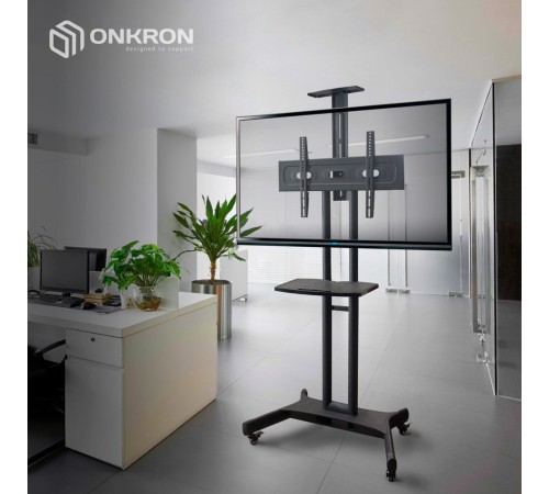 Подставка для телевизора Onkron TS1551 черный 40"-70" макс.60.5кг напольный мобильный Подставка для телевизора Onkron TS1551 черный 40"-70" макс.60.5кг напольный мобильный