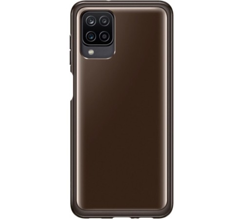 Чехол (клип-кейс) Samsung для Samsung Galaxy A12 Soft Clear Cover черный (EF-QA125TBEGRU)
