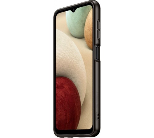 Чехол (клип-кейс) Samsung для Samsung Galaxy A12 Soft Clear Cover черный (EF-QA125TBEGRU)
