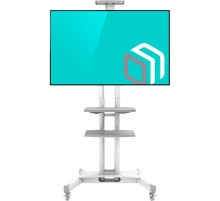 Подставка для телевизора Onkron TS1552 белый 40"-70" макс.60.5кг напольный мобильный