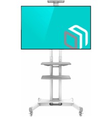 Подставка для телевизора Onkron TS1552 белый 40"-70" макс.60.5кг напольный мобильный