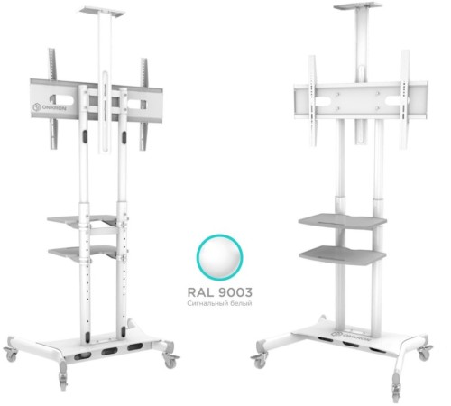 Подставка для телевизора Onkron TS1552 белый 40"-70" макс.60.5кг напольный мобильный Подставка для телевизора Onkron TS1552 белый 40"-70" макс.60.5кг напольный мобильный