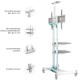 Подставка для телевизора Onkron TS1552 белый 40"-70" макс.60.5кг напольный мобильный