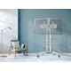 Подставка для телевизора Onkron TS1552 белый 40"-70" макс.60.5кг напольный мобильный