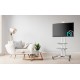 Подставка для телевизора Onkron TS1552 белый 40"-70" макс.60.5кг напольный мобильный