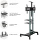Подставка для телевизора Onkron TS1881 черный 50"-86" макс.105.9кг напольный мобильный