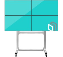 Подставка для телевизора Onkron FSPRO2L-22 черный 40"-55" макс.200кг напольный мобильный