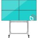 Подставка для телевизора Onkron FSPRO2L-22 черный 40"-55" макс.200кг напольный мобильный