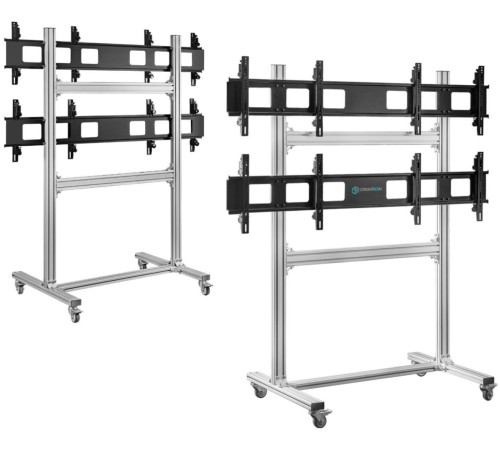 Подставка для телевизора Onkron FSPRO2L-22 черный 40"-55" макс.200кг напольный мобильный