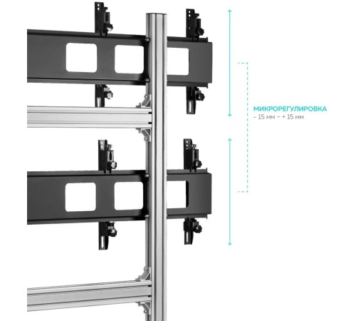 Подставка для телевизора Onkron FSPRO2L-22 черный 40"-55" макс.200кг напольный мобильный
