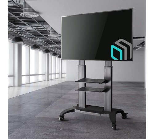 Подставка для телевизора Onkron TS2811 черный 60"-100" макс.147.8кг напольный мобильный Подставка для телевизора Onkron TS2811 черный 60"-100" макс.147.8кг напольный мобильный