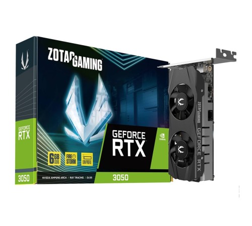 Видеокарта Zotac RTX3050 6GB GDDR6, 96bit DP HDMI LP Lite Pack Видеокарта Zotac RTX3050 6GB GDDR6, 96bit DP HDMI LP Lite Pack