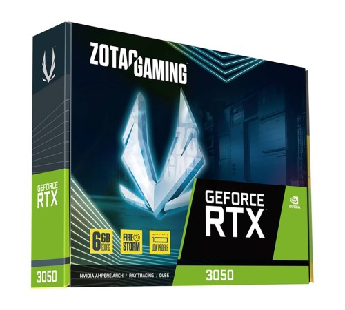Видеокарта Zotac RTX3050 6GB GDDR6, 96bit DP HDMI LP Lite Pack Видеокарта Zotac RTX3050 6GB GDDR6, 96bit DP HDMI LP Lite Pack