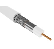 Кабель коаксиальный ITK CC1-R5F1-111-100-G RG-59 F/UTP общий экран 75Om PVC внутренний 100м белый
