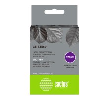Картридж ленточный Cactus CS-TZE621 TZe-621 черный для Brother 1010/1280/1280VP/2700VP