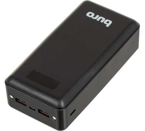 Мобильный аккумулятор Buro BPF30D 30000mAh 3A QC PD 22.5W черный (BPF30D22PBK) Мобильный аккумулятор Buro BPF30D 30000mAh 3A QC PD 22.5W черный (BPF30D22PBK)