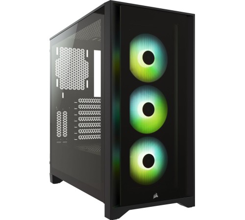 Корпус Corsair iCUE 4000X RGB чёрный без БП ATX 3x120mm 4x140mm 1xUSB3.0 audio bott PSU