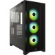 Корпус Corsair iCUE 4000X RGB чёрный без БП ATX 3x120mm 4x140mm 1xUSB3.0 audio bott PSU