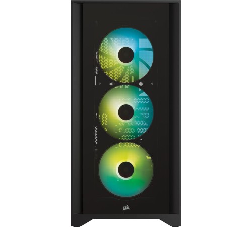 Корпус Corsair iCUE 4000X RGB чёрный без БП ATX 3x120mm 4x140mm 1xUSB3.0 audio bott PSU