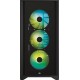 Корпус Corsair iCUE 4000X RGB чёрный без БП ATX 3x120mm 4x140mm 1xUSB3.0 audio bott PSU
