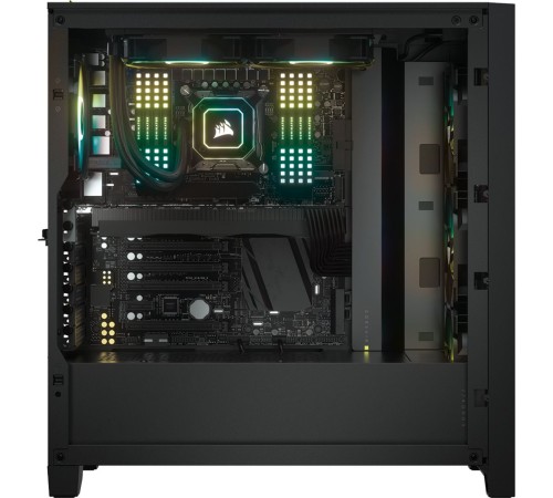 Корпус Corsair iCUE 4000X RGB чёрный без БП ATX 3x120mm 4x140mm 1xUSB3.0 audio bott PSU