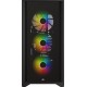 Корпус Corsair iCUE 4000X RGB чёрный без БП ATX 3x120mm 4x140mm 1xUSB3.0 audio bott PSU