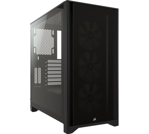Корпус Corsair iCUE 4000X RGB чёрный без БП ATX 3x120mm 4x140mm 1xUSB3.0 audio bott PSU