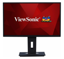 Монитор Viewsonic 23.8" VG2448 IPS SuperClear, 1920x1080, 5ms, 250cd/m2, 178°/178°, 50Mln:1, D-Sub, HDMI, DP, USB-Hub, колонки, Tilt, Swivel, Pivot, рег.по высоте, VESA, Black (VG2448)