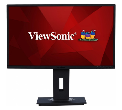 Монитор Viewsonic 23.8" VG2448 IPS SuperClear, 1920x1080, 5ms, 250cd/m2, 178°/178°, 50Mln:1, D-Sub, HDMI, DP, USB-Hub, колонки, Tilt, Swivel, Pivot, рег.по высоте, VESA, Black (VG2448)