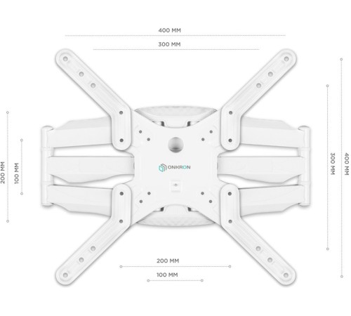 Кронштейн для телевизора Onkron M5 белый 37"-70" макс.36.4кг настенный поворот и наклон