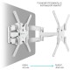 Кронштейн для телевизора Onkron M5 белый 37"-70" макс.36.4кг настенный поворот и наклон
