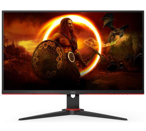Монитор 23,8" AOC 24G2SAE/BK 1920x1080@165Hz VA LED 16:9 4ms VGA 2*HDMI 80M:1 178/178 350cd 3000:1 Tilt Black/Red (24G2SAE)