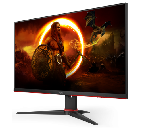 Монитор 23,8" AOC 24G2SAE/BK 1920x1080@165Hz VA LED 16:9 4ms VGA 2*HDMI 80M:1 178/178 350cd 3000:1 Tilt Black/Red (24G2SAE)