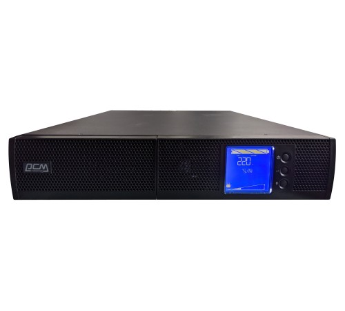 ИБП Powercom SNT-2000, 2000 Вт/2000 ВА, Rack/Tower, 8 розеток IEC320 C13 и 1 розетка IEC320 C19 с резервным питанием, LCD, USB, RS-232, слот под SNMP карту, ШхГхВ 428х635х84 мм, вес 28.5 кг Powercom UPS SNT-2000, 2000 W/2000 VA, Rack
