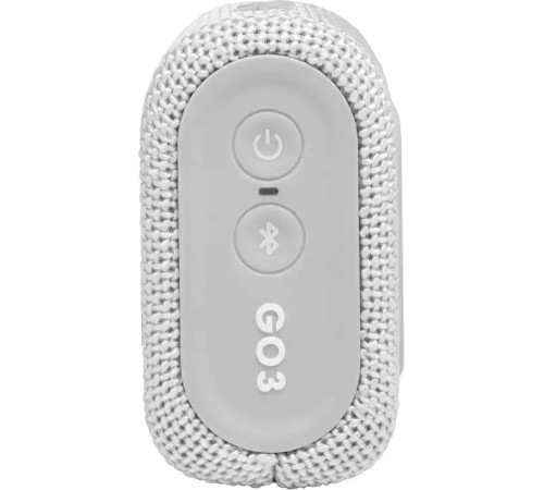 Колонка порт. JBL GO 3 белый 4.2W 1.0 BT (JBLGO3WHT)