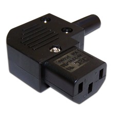 Вилка Lanmaster LAN-IEC-320-C13/90 (упак.:1шт) 1м черный