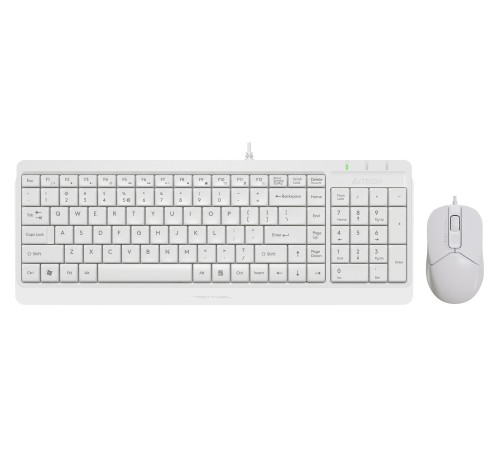 Клавиатура + мышь A4Tech Fstyler F1512 клав:белый мышь:белый USB Клавиатура + мышь A4Tech Fstyler F1512 клав:белый мышь:белый USB