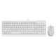 Клавиатура + мышь A4Tech Fstyler F1512 клав:белый мышь:белый USB